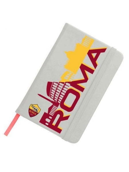 Econotes bianco con fogli a righe AS ROMA